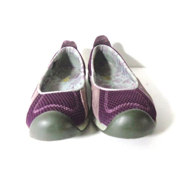 KEEN Womens US 5.5M EUR 35.5 Purple leather & mesh Keen Cush ballet flats shoe - Picture 2 of 7